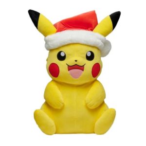 Pokemon Plüschtier Pikachu mit Weihnachtsmütze (ca. 60cm)